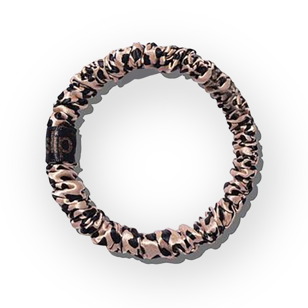 new Slip 𖦹 Skinny Silk Hair Scrunchie 𖦹 Rose Gold Leopard 𖦹 Luxury Gift Box